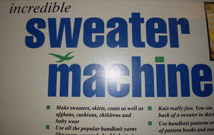 Bond Incredible Sweater Machine in box almost certainly never used.