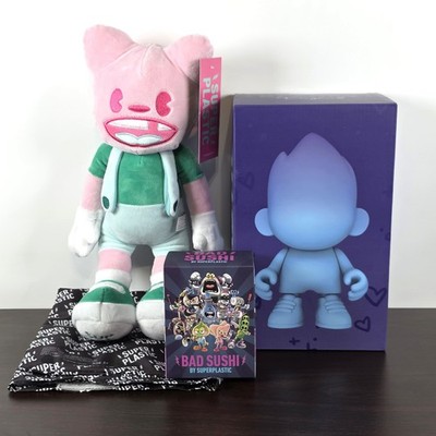 Superplastic 8'' BLANKY by Dayzee 15'' Janky Plush 3'' Bad Sushi Blind Box Bundle