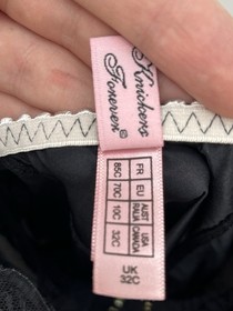 Agent Provocateur LUNA Black Lace Control Slip Dress Bra Size 32C FR 85C Luxury