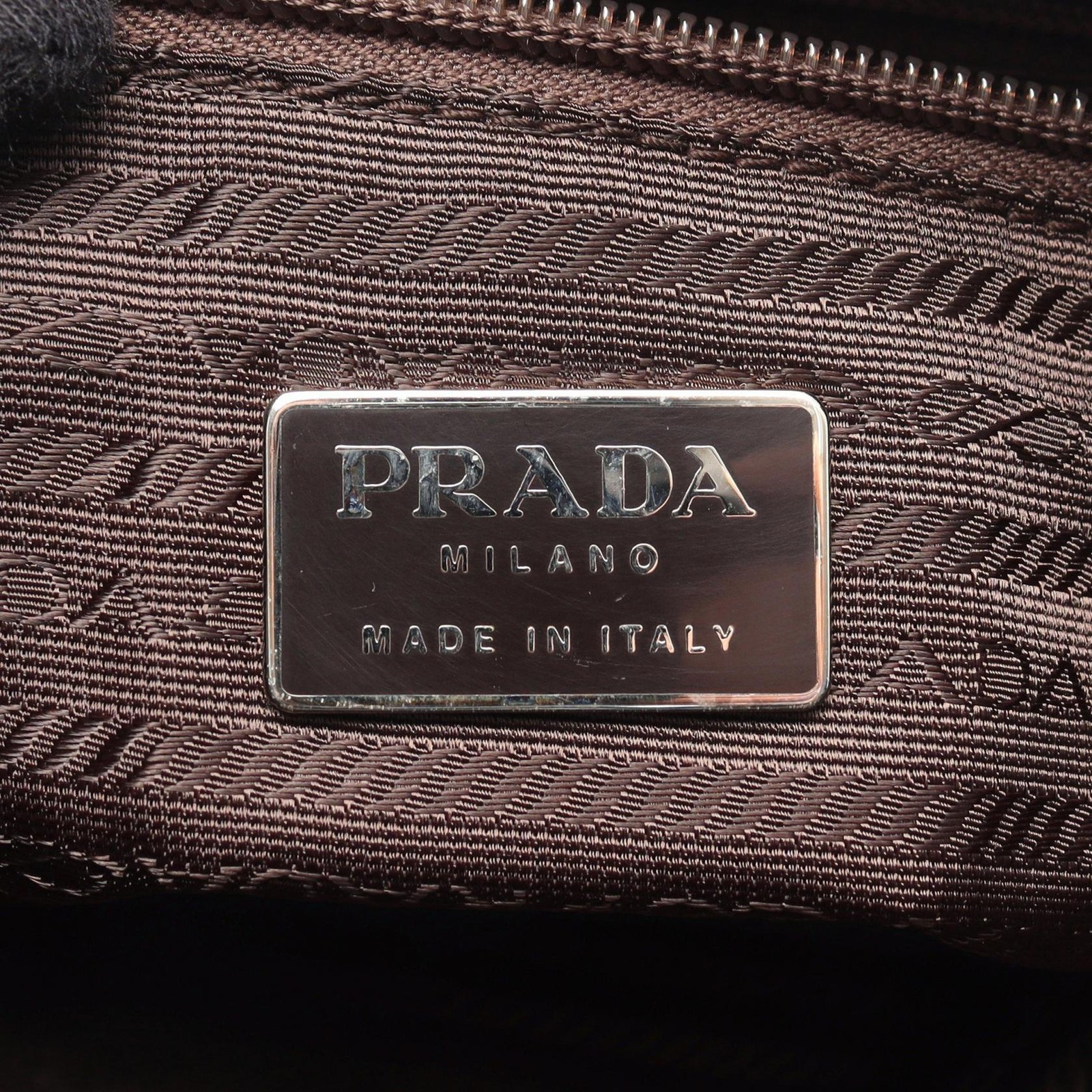 PRADA TESSUTO CITY Tote Sholder Bag B4681 Nylon Brown Triangle logo Used Women thumbnail 4