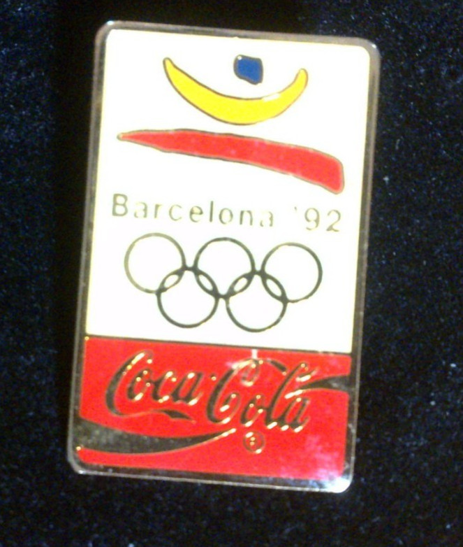 Coca Cola 1992 Barcelona Olympics Souvenir Collectable  Hat / Lapel Pin