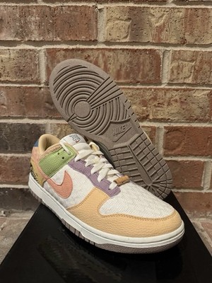 New Nike Dunk Low SE Retro Sun Club Sail Multicolor DQ0265-100 Women 11 Men 9.5