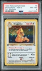 1999 Pokemon Fossil Dragonite-Holo #4 NM-MT PSA 8 1st Edition