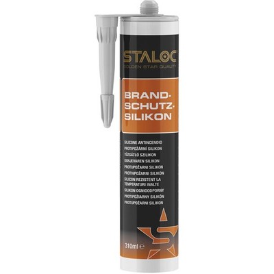 Staloc Silikon hitzebeständig weiß DIN4102 Klasse B1 & EN13501-1 Klasse E, 310ml