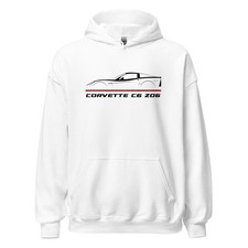 Premium Hoodie For Chevrolet Corvette C6 Z06 2006-2013 Car Fans Christmas Gift