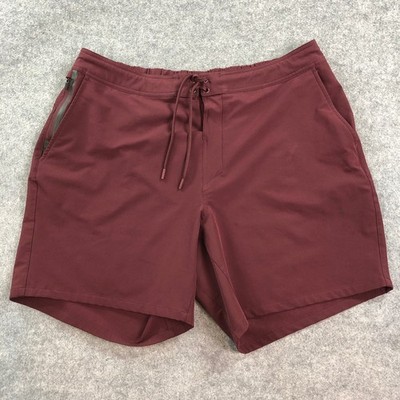 Ten Thousand The Foundation Short Mens Shorts XXL Burgundy Stretch Athletic Fit