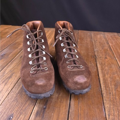 Vintage Calzaturificio The Alps By Fabiano Hiking Boots Women Size 7.5 Suede