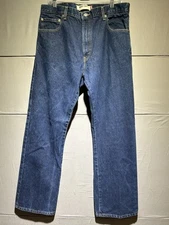 Levi's 517 Bootcut Blue Jeans Men's 35x31 Zip Fly 100% Cotton Denim Jeans