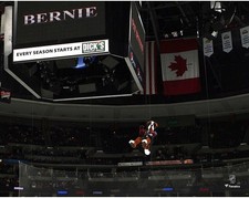 Bernie the St. Bernard Avalanche Pregame Rappelling Entrance 11x14 Photo