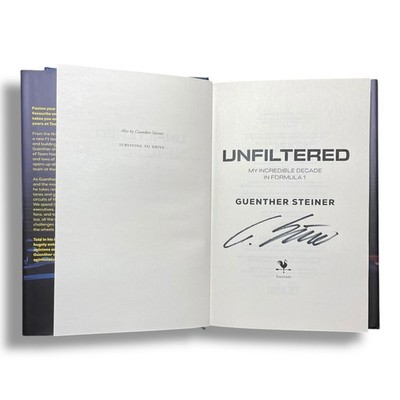 Guenther Steiner Unfiltered My Incredible Decade in F1 Book - Signed Copy RARE