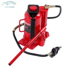 Pneumatic Air Hydraulic Bottle Jack With Manual Hand Pump 20 Ton Heavy Duty