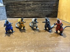 Godzilla: Pack Of Destruction Burning Godzilla 2.5 Figure Lot Of 5 Colors