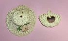Vintage 1960s 70s Barbie or Clone Doll Straw Hat with Flower & Matching Purse