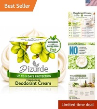 Aluminum Free Natural Deodorant Cream for Sensitive Skin - Travel Size Luxury