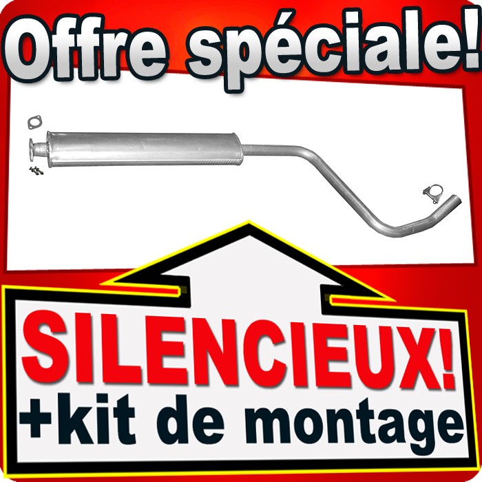 Silencieux avant Chevrolet Cruze 1.8 Flex LPG en acier d'échappement robuste