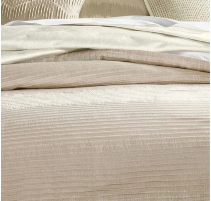 Hotel Collection "Ikat Stripe" QUEEN 4 Pc Comforter Set W/Shams &  Pillow, NWOT - Image 2 of 4