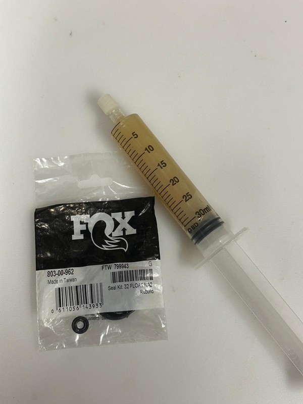 Fox 32 Float NA2 Air Spring Rebuild Kit + Slick Honey Grease (1 oz) Bundle