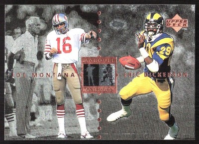 1676L 1997 Upper Deck Legends #MM18 Joe Montana/Eric Dickerson Marquee Matchups