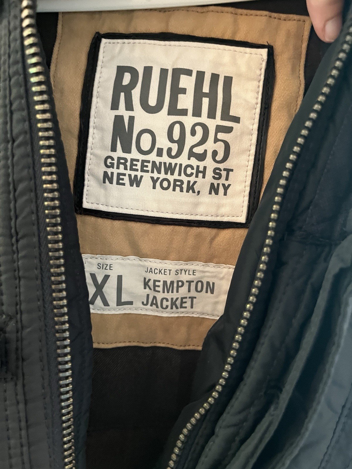 Ruehl No. 925 Men's Military Jacket Black XL Full Zip… - Gem