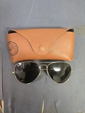 Ray-Ban Aviator Sunglasses 62014 Vintage Gold Frame With Case