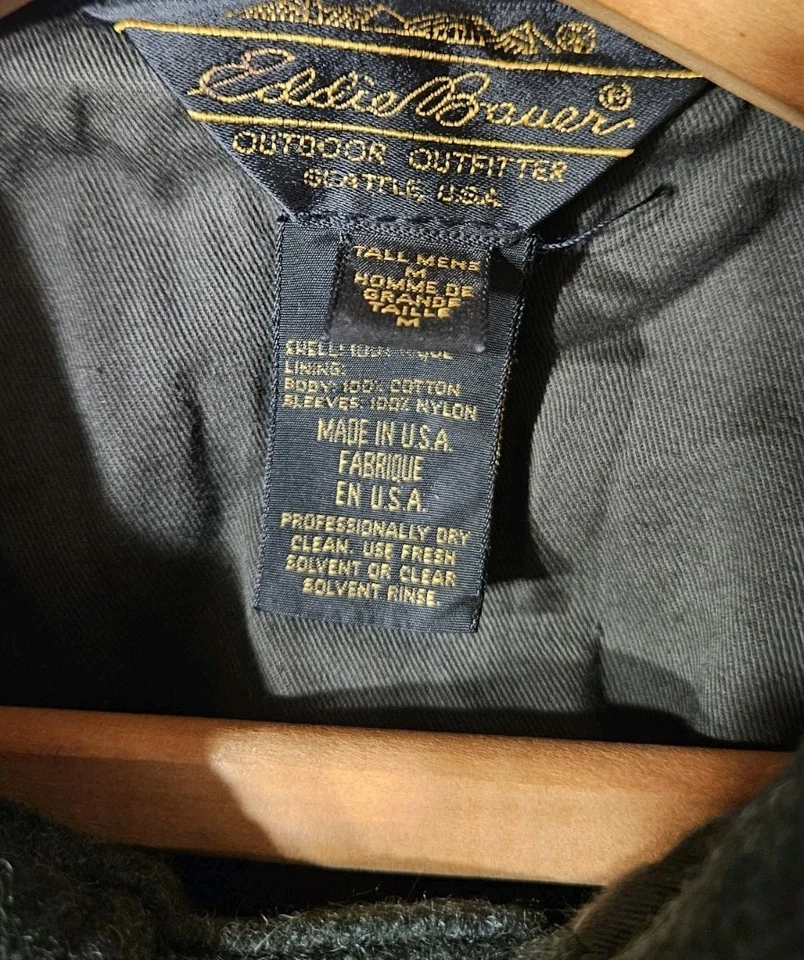 Vintage 80s Eddie Bauer Mackinaw Cruiser Coat 100% Wool Excellent Size MT - Image 3 of 3