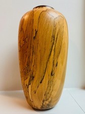 Wood Turned Vase  Oiled Sycamore