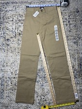 NWT Childrens Place Boys School Uniform Khaki Chino Pants Size 12 Slim