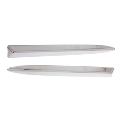 For Fiat 500 2012-2019 Grille Molding Driver and Passenger Side Pair Chrome