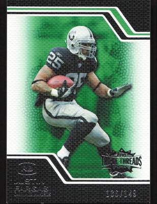 2008 Topps Triple Threads Justin Fargas Emerald #/149 #42 Card
