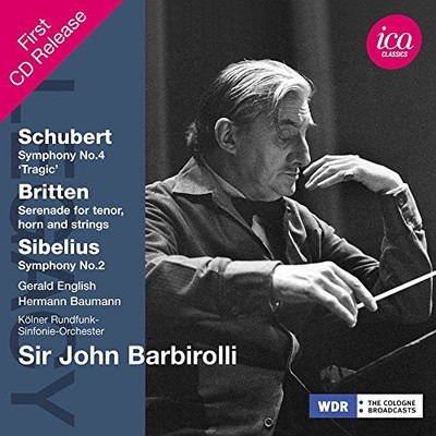 SCHUBERT: SYMPHONY NO. 4, 'TRAGI... - JOHN BARBIROLLI; WDR SINFONIEOR... CD XAVG