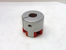 NO NAME 4-JAW ALUMINUM 1/2 COUPLING 20MM ID 55MM OD W/ SPIDER