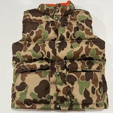 Polo Ralph Lauren Vest Youth Kids 6 Reversible Quilted Down Puffer Duck Camo