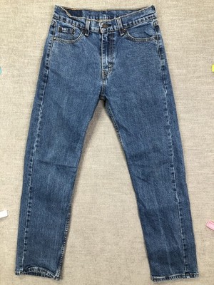 Levis 505 Jeans Mens 30x32 Blue Regular Straight Leg Denim Medium Wash Casual
