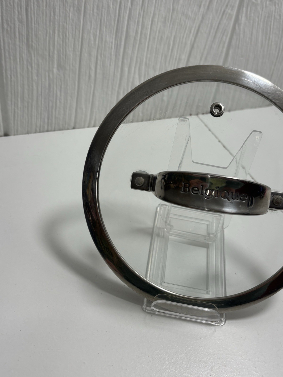 Belgique Glass And Stainless Steel Vented Pot Pan Lid Only 7”