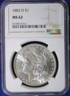 1883-O MORGAN DOLLAR NGC MS62 (2632588)