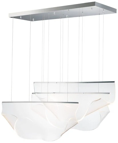 ET2 Rinkle 14 1/4" Wide Polished Chrome 3-Light LED Pendant - Picture 2 of 7