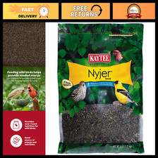 Premium Nyjer Seed for Wild Birds, 5 lb - High Energy Bird Feed, Attracts Finche