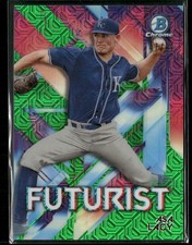 2021 Bowman #FUT-AL Asa Lacy Chrome Futurist Mojo Refractor Green #/99
