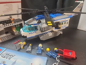 Preowned LEGO City 60046 Helicopter Surveillance Instr/Minis NO BOX 95% Complete