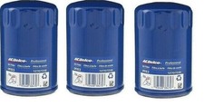 Set Of 3 New Genuine Gm Engine Oil Filters Acdelco Pf63 Pf63f 19330001 19383806