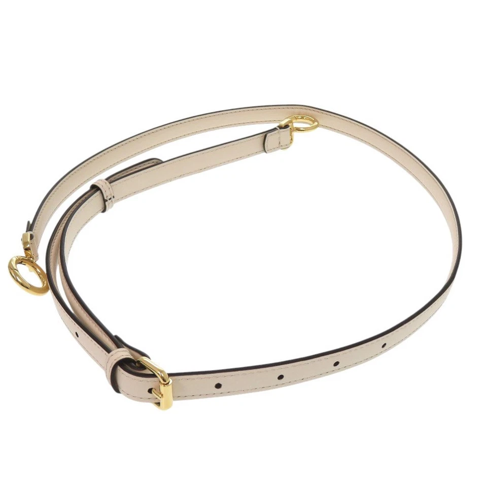 FENDI Peekaboo Correa de Hombro Cuero Marfil 1665 FENDI Foto 2 de 4