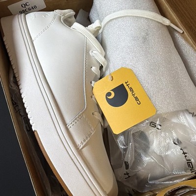 CARHARTT size 8.5M white leather DETROIT 