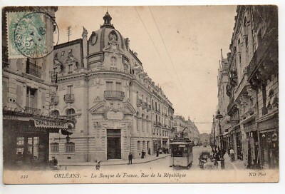 Thema LA BANQUE - la BANQUE DE FRANCE - CPA 45 - ORLEANS 2