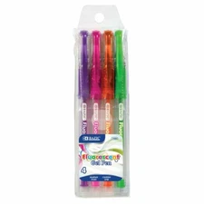 BAZIC 4 Scented Fluorescent Color Gel Pen with Cushion Grip