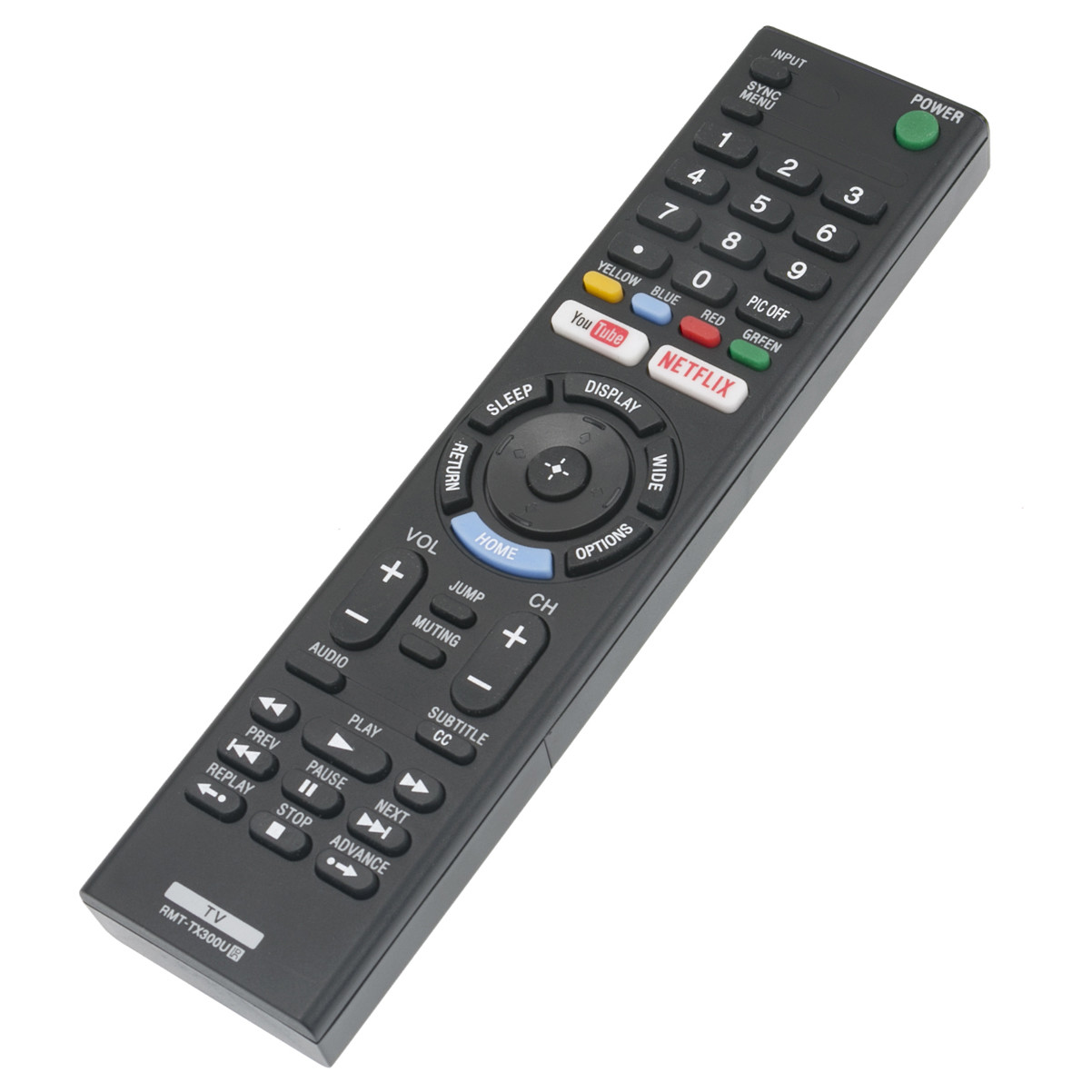 New RMTTX300U Replaced Remote for Sony TV KD55X720E KD49X700E KD