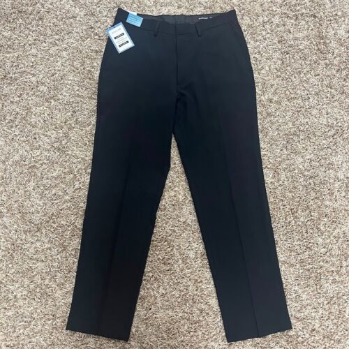 Haggar Tailored Fit Travel Performance Suit Black Pants Mens Size 42x32 Formal