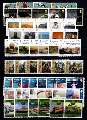 ISLE OF MAN 2020 COMMEMORATIVE SETS COMPLETE FOR YEAR: 14 SETS MNH