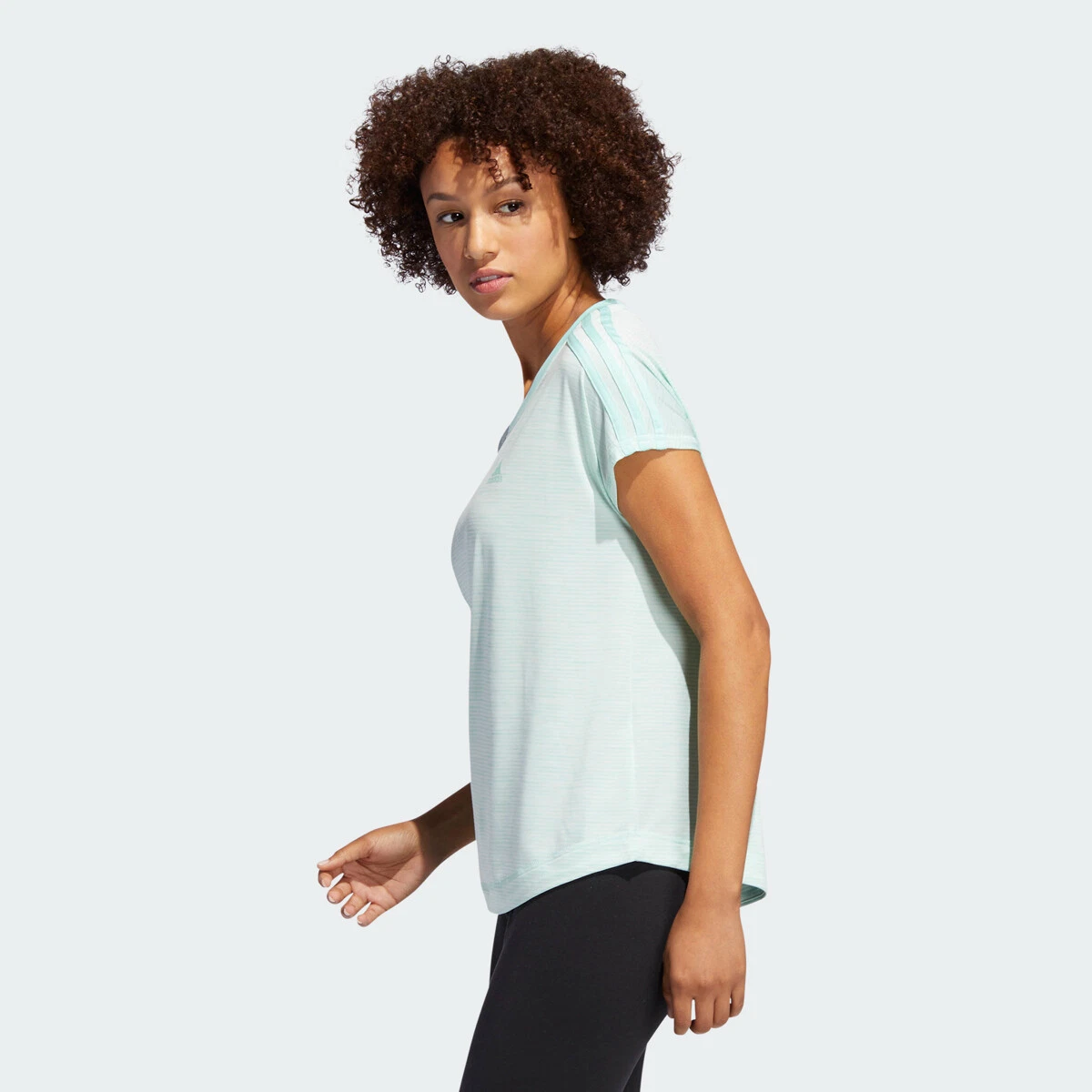New Adidas Climalite Ladies Active Wear Tee (Clemin, Large)