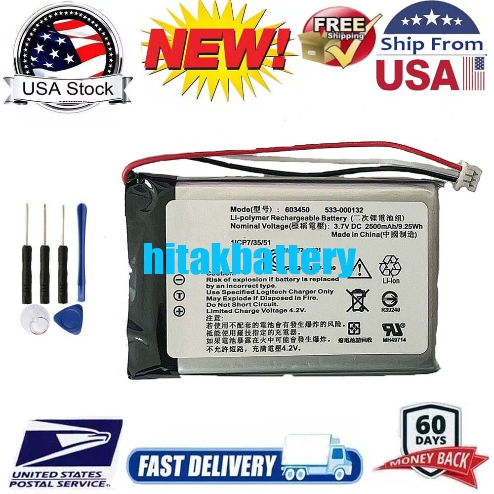 Replacement Battery For Logitech G933 Artemis Spectrum Heads