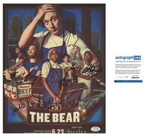The Bear Cast signed 11x14 photo Jeremy Allen White ACOA TV Show FX Hulu 2